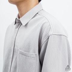 Áo sơ mi gân nổi phối túi [SM-8890]