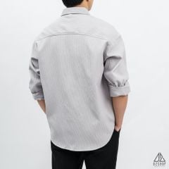 Áo sơ mi gân nổi phối túi [SM-8890]