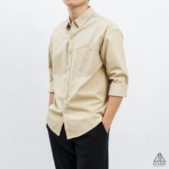 Áo sơ mi túi mổ xéo vải kaki [SM-8891]