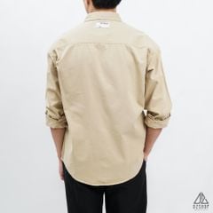 Áo sơ mi túi mổ xéo vải kaki [SM-8891]