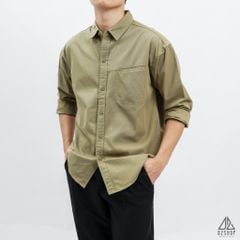 Áo sơ mi túi mổ xéo vải kaki [SM-8891]