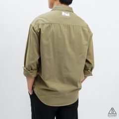 Áo sơ mi túi mổ xéo vải kaki [SM-8891]