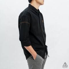 Áo sơ mi chỉ nổi thêu chữ P