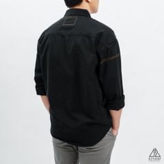 Áo sơ mi chỉ nổi thêu chữ P