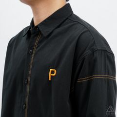 Áo sơ mi chỉ nổi thêu chữ P