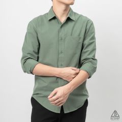 Áo sơ mi túi mổ vải kaki xéo [SM-2031]