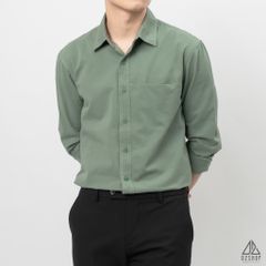 Áo sơ mi túi mổ vải kaki xéo [SM-2031]