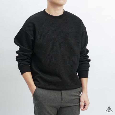Áo nỉ dập nổi họa tiết