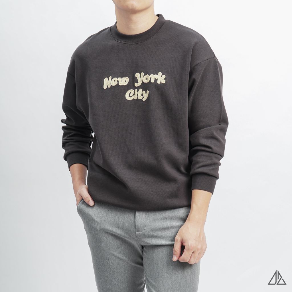 Áo nỉ thêu chữ New York City