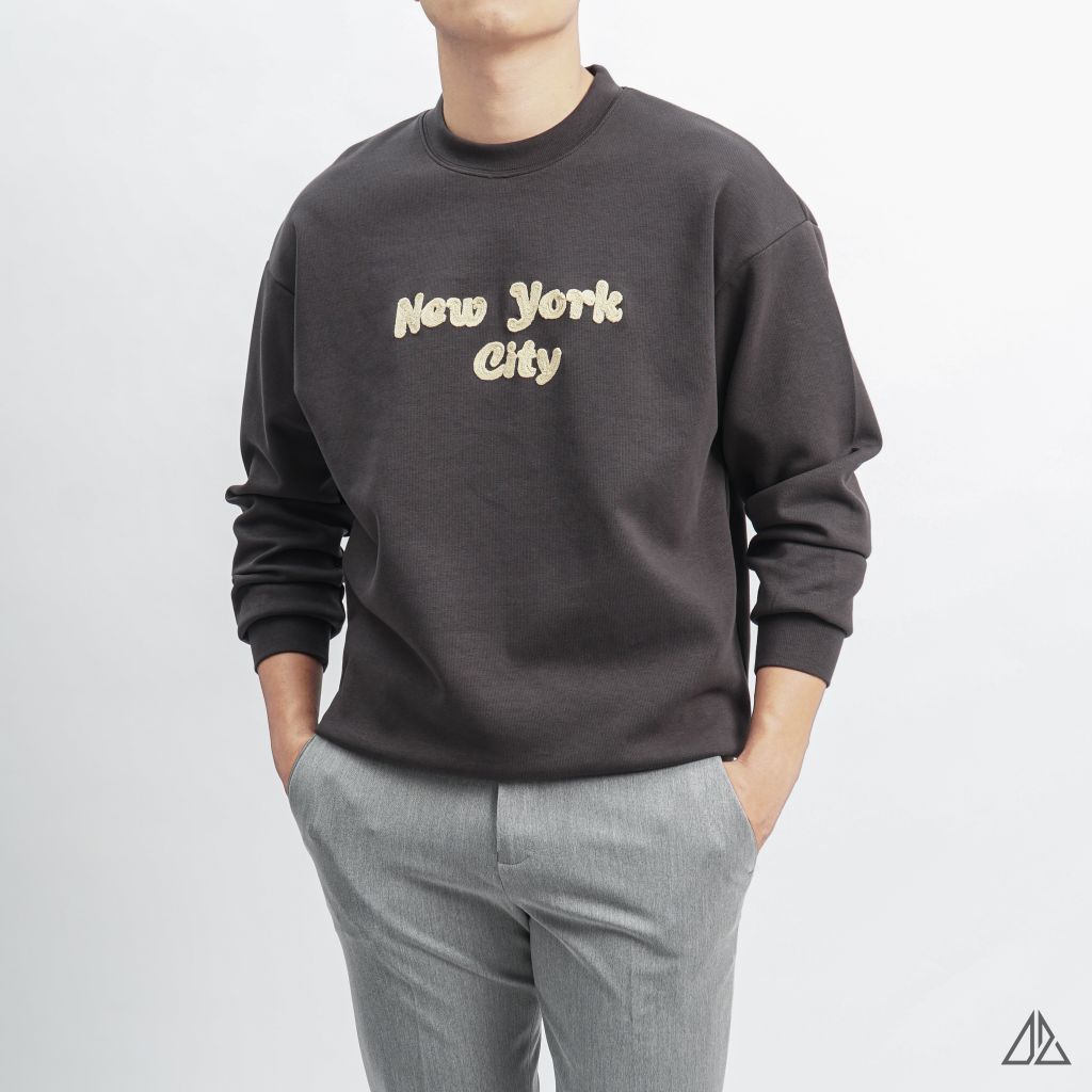 Áo nỉ thêu chữ New York City