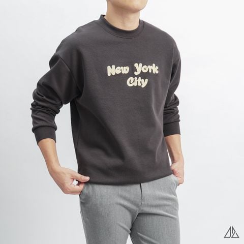 Áo nỉ thêu chữ New York City