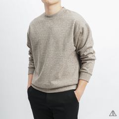 Áo nỉ gân sọc nổi
