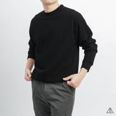 Áo nỉ gân sọc nổi