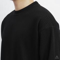 Áo nỉ gân sọc nổi
