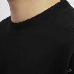 Áo nỉ gân sọc nổi