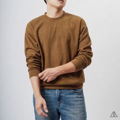 Áo nỉ gân sọc nổi