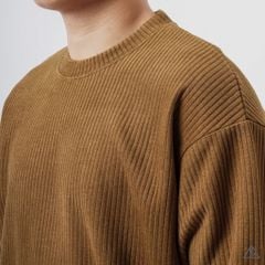 Áo nỉ gân sọc nổi