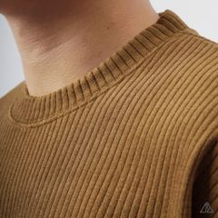 Áo nỉ gân sọc nổi