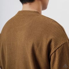 Áo nỉ gân sọc nổi