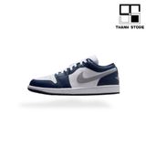  AIR JORDAN 1 LOW WOLF GREY ‘MIDNIGHT NAVY’ - 553558-141 - NJWMN 