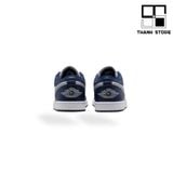 AIR JORDAN 1 LOW WOLF GREY ‘MIDNIGHT NAVY’ - 553558-141 - NJWMN 