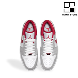  AIR JORDAN 1 LOW LIGHT SMOKE GREY GYM RED - DM0589-016 – NJ1LSG 