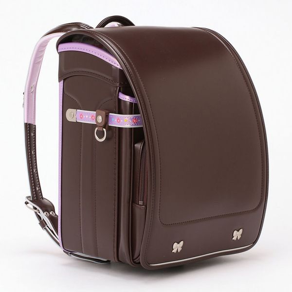 Cặp Randoseru Wonder Shiny Brown X Metallic Lavender