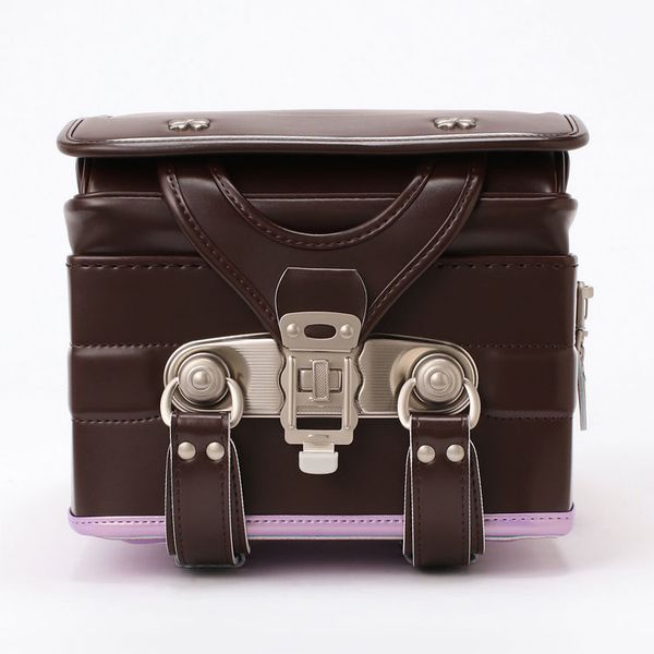 Cặp Randoseru Wonder Shiny Brown X Metallic Lavender