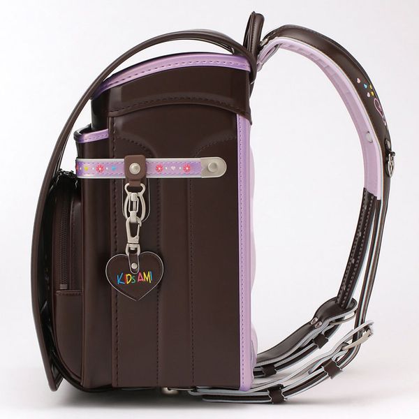 Cặp Randoseru Wonder Shiny Brown X Metallic Lavender