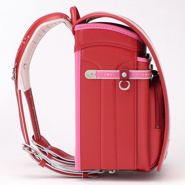 Cặp Randoseru Wonder Shiny Milan Red X Peach Blossom