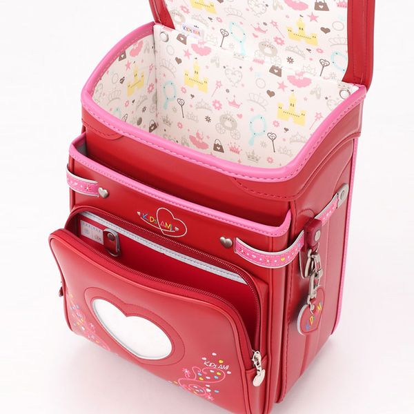 Cặp Randoseru Wonder Shiny Milan Red X Peach Blossom