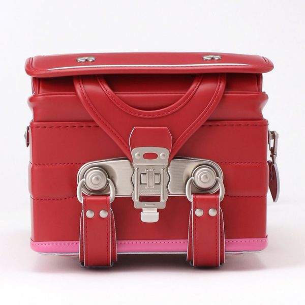 Cặp Randoseru Wonder Shiny Milan Red X Peach Blossom