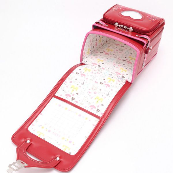 Cặp Randoseru Wonder Shiny Milan Red X Peach Blossom