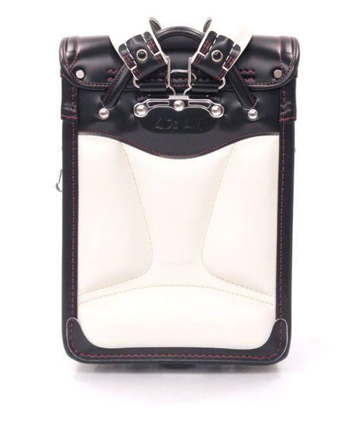 Cặp Randoseru Elephant Cube Black - Red Stitching