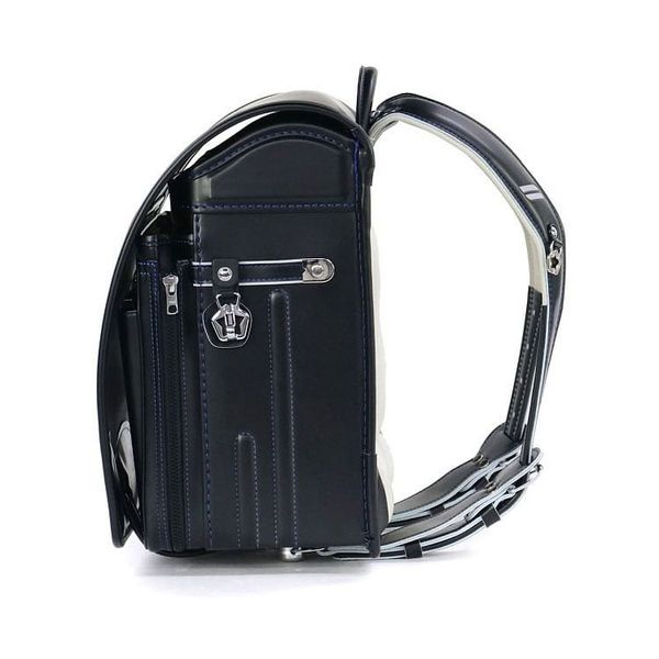 Cặp Randoseru Pelican Pokke Đen Chỉ Lam