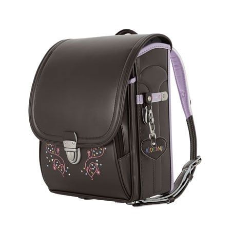 Cặp Randoseru Mimi Cube Tate Brown X Metallic Lavender