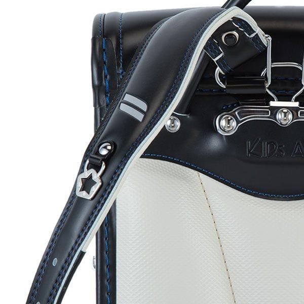 Cặp Randoseru Pelican Pokke Đen Chỉ Lam