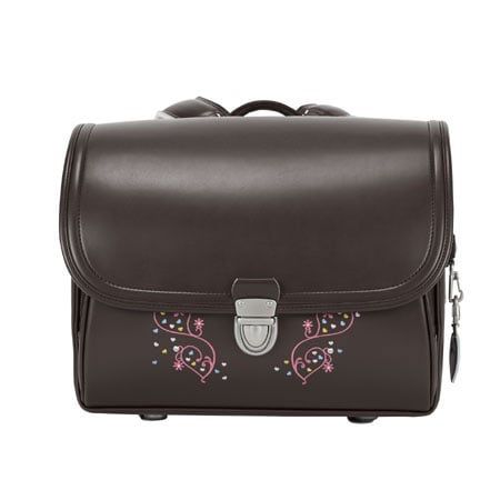 Cặp Randoseru Mimi Cube Yoko Brown X Metallic Lavender