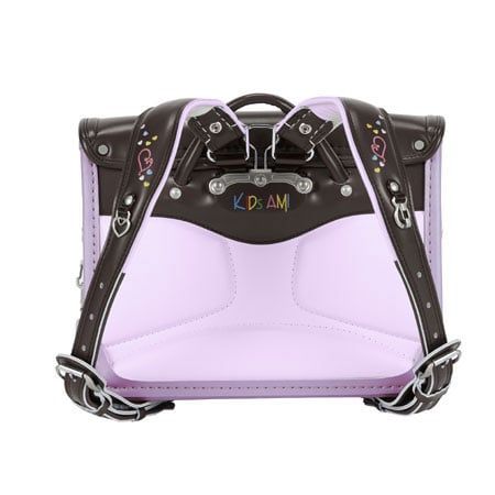 Cặp Randoseru Mimi Cube Yoko Brown X Metallic Lavender