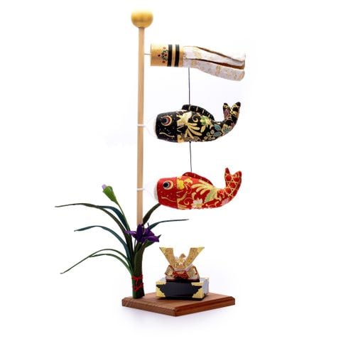 Cờ Cá Chép và Mũ Samurai Hộp Sơn Mài Mini