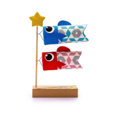 Cờ Cá Chép Koti Hai Con Nhật Bản