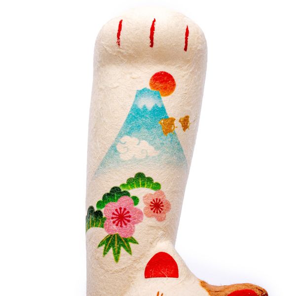 Tượng mèo giấy vẫy tay