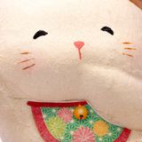 Mèo May Mắn Làm Từ Chất Liệu Giấy Chigiri - Mẫu Đỏ