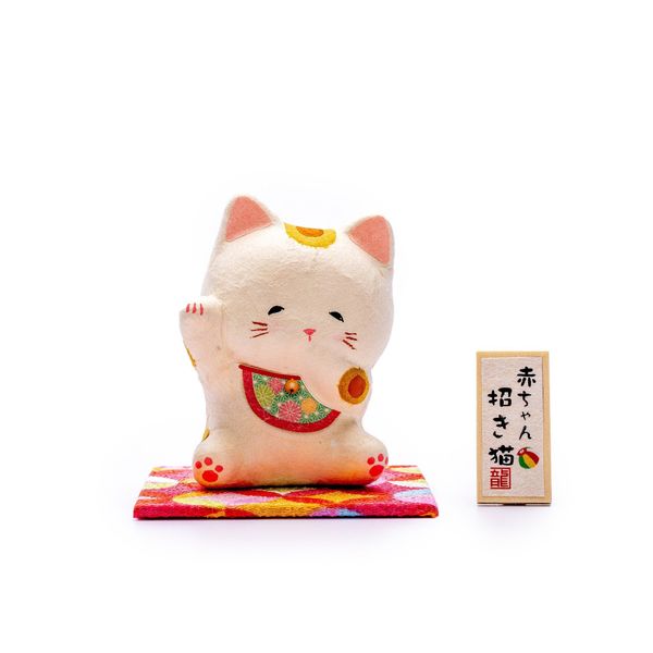 Búp Bê Mèo May Mắn Bằng Giấy Chigiri