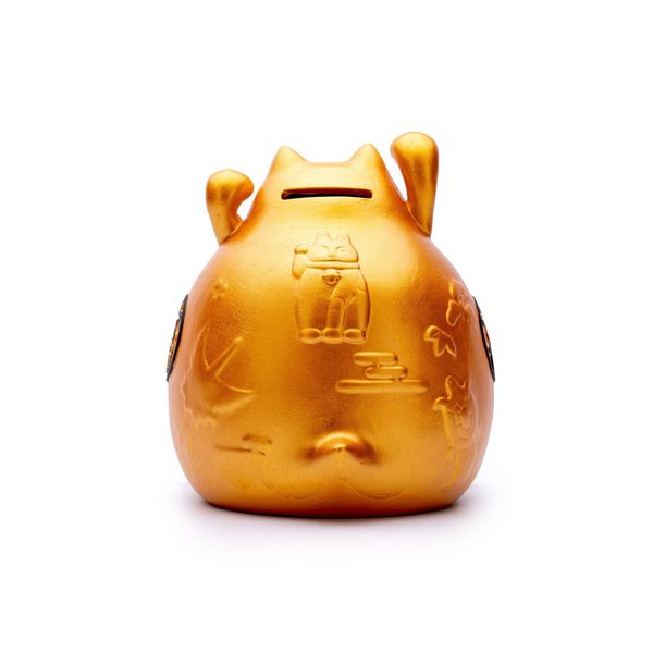 Hộp Tiền Mèo Vàng