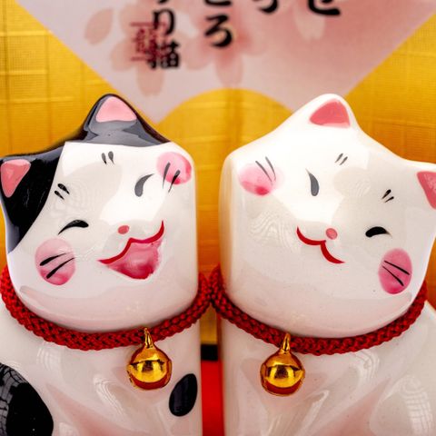 Đôi Mèo Hạnh Phúc Nhật Bản