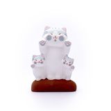 Bộ ba mèo con Tam Thể (màu xám) đứng