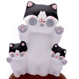 Bộ Tượng Ba Mèo Tam Thể Phong Thủy (Đen)