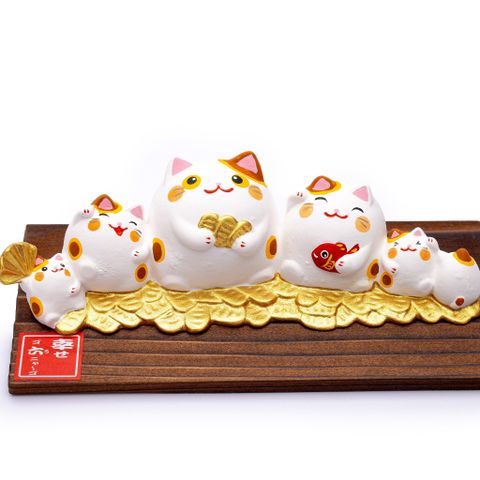 Bộ Tượng Mèo May Mắn Mini Nhật Bản