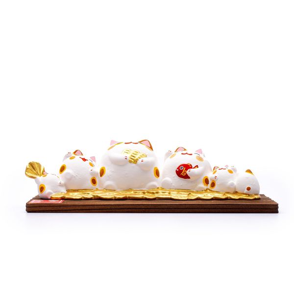 Bộ Tượng Mèo May Mắn Mini Nhật Bản